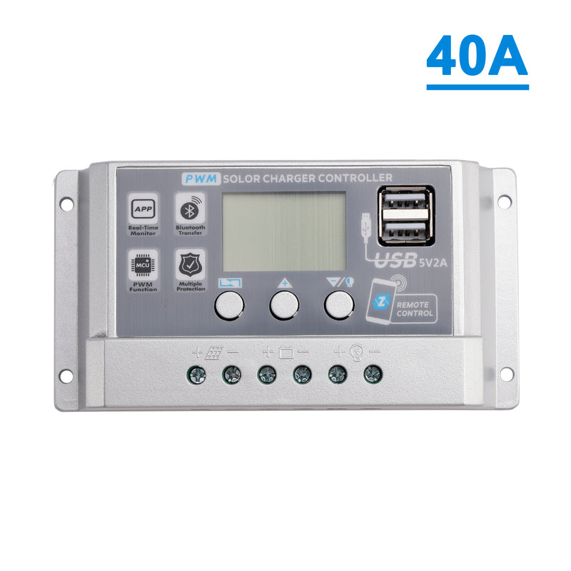 10A-60A PWM Solar Controller Display Current Solar Street Light Control 0V Start