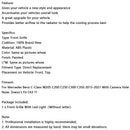 Chrome Front Bumper Grill Grille Fit Mercedes W205 C250 C300 2015-2021 W/LED