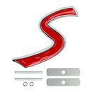 Front Grille S Emblem Decal Badge for MINI Cooper