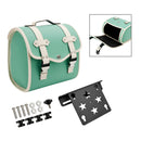 Side Tool Bag Saddlebag Quick Release Luggage Kit Green For Cruiser Adv Cafe