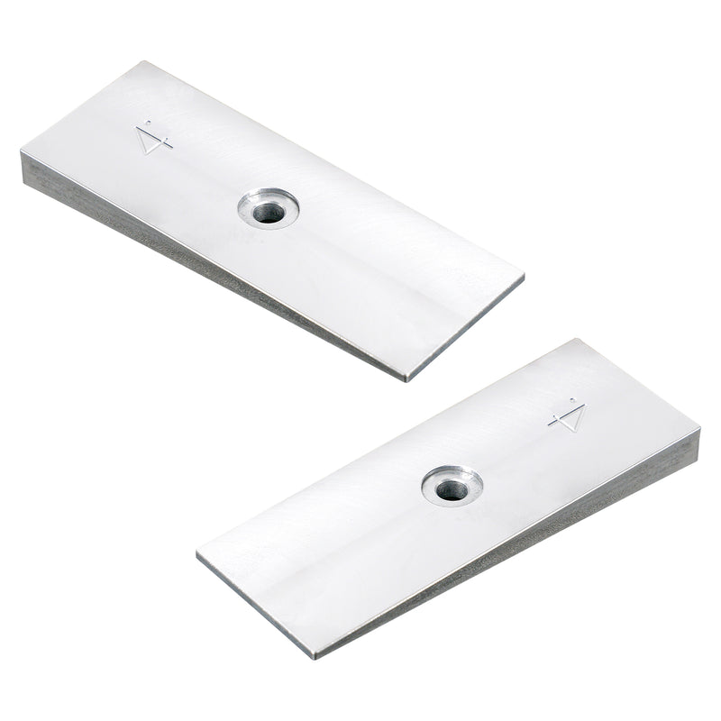 2PCS 2" Wide 4°Degree Steel Leaf Spring Degree Shims