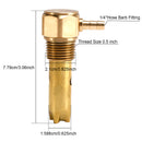 0.25" ID Hose Double Barb Fuel Tank Vent Assy FTA-V-50-02 For Peterbilt