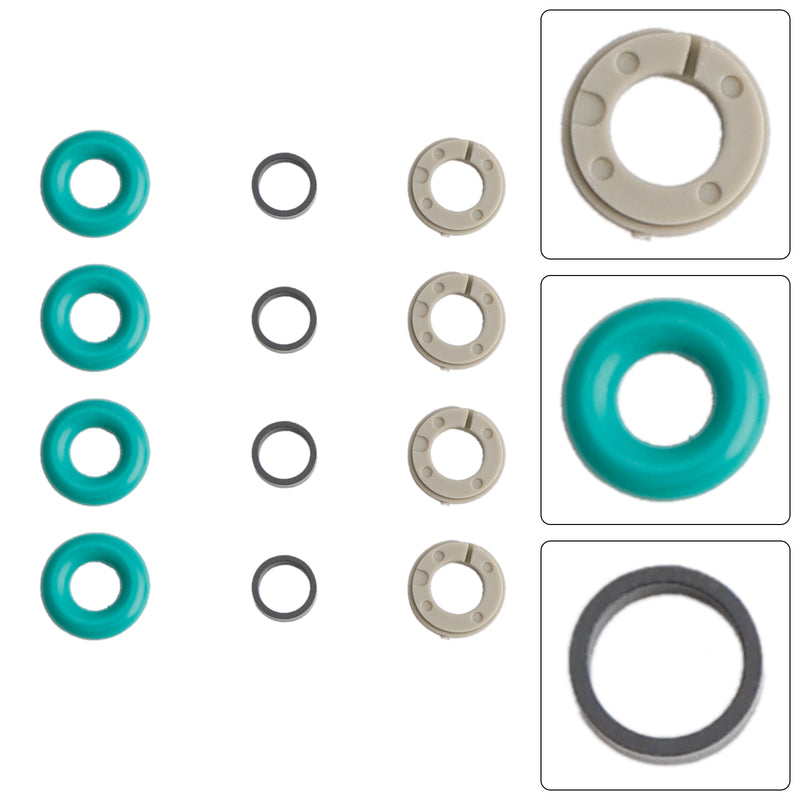 4PCS Fuel Injector Service Kit O-Ring 0261500354 Fit Audi Fit Skoda 1.2L 1.4L