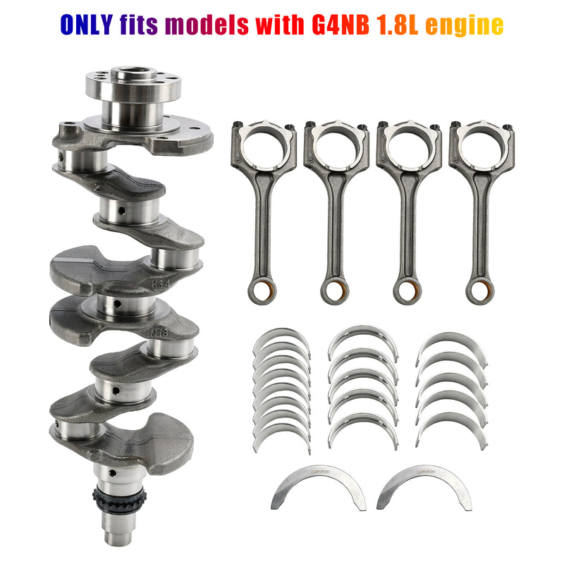 Hyundai Mistra (2014�Cpresent) G4NB 1.8L Engine Crankshaft & Rods & Bearings Set