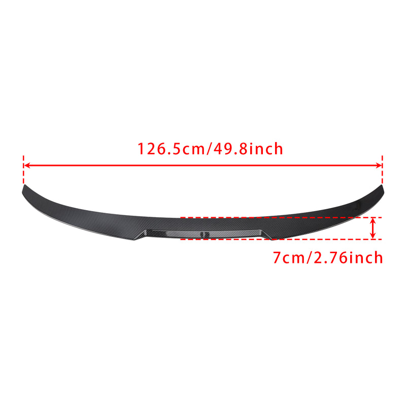 Carbon Fiber Look Rear Boot Spoiler For BMW 5 Series F10 2010-2016 M4 Style
