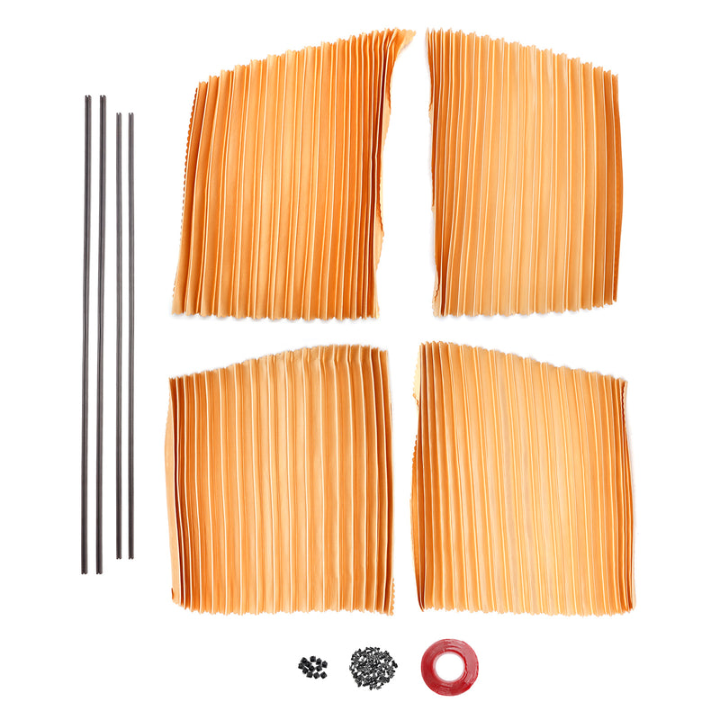 4 PCS Universal Car Side Window Sun Shades Gold For Breast feeding Taking a nap