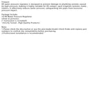 RV Water Pressure Regulator For RV Camper. Brass Lead-Free Adjustable