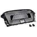 RS3 Style Front Bumper Grill Grille Fit Audi A3 Sline S3 2013-2016 With ACC