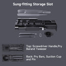 Precision Screwdriver Set 60-Pieces Hobby and Repair Set DIY PC Phone Hardware Electronic Devices Repair Watch Portable Compact 4mm Bits Slim Rotating Screwdriver Tweezers