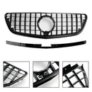 Mercedes Vito W447 2015-2019 GT Stlye Gloss Black Front Bumper Grill Grille