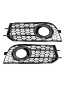 Front Bumper Honeycomb Fog Grille Cover For Audi A1 2010-2014 Black