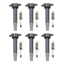6pcs Ignition Coil & Spark Plugs UF502 For Dodge Chrysler 3.5L 4.0L