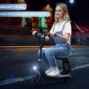 3-Speed Adjustable Up to 11 MPH Neon Lights 12.43-Mile Range Electric Scooter for Kids Ages 4-10 Electric Scooter with Seat for Kids