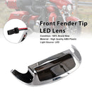 Front Fender Tip LED Lens Fit For Electra Glide Ultra Limited Low 2014-2023