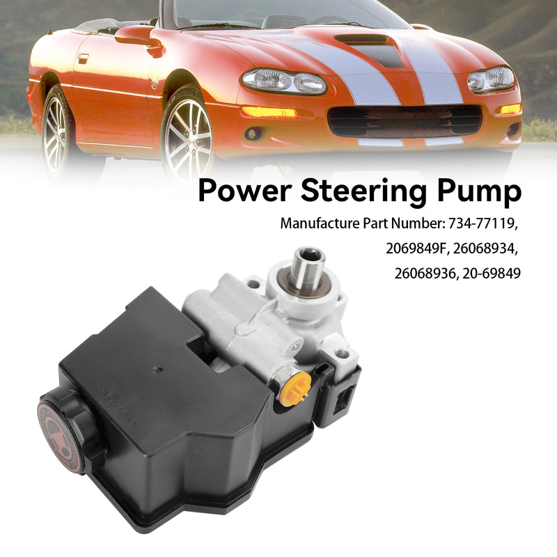 Power Steering Pump w/ Reservoir 734-77119 fit Chevrolet Camaro 1998-2002