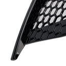 Gloss Black Front Fog Light Grill Covers Fit Audi A3 8V Sedan 2013-2016