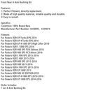 Front Rear Control Arm Bushing Kit For Polaris RZR 900 1000 EPS XP 4 14-16