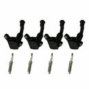 4X Ignition Coil + 4X Spark Plug UF735 For Ford Fusion Escape 1.5L 2014-2020
