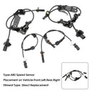 4×ABS Wheel Speed Sensor Front Rear Left Right For Toyota Venza 2009-2016