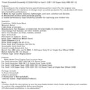 1999-2001 Ford F-350 Super Duty V8 7.3L Diesel Front w/Single Rear Wheel (SRW) Driveshaft Assembly 5C3Z4A376D F81Z4A376MA