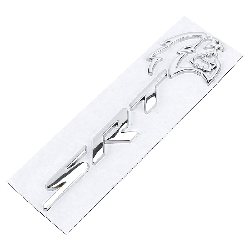 Rear Tailgate SRT Hellcat Decal Emblem for Challenger Trunk Lid Badge Silver
