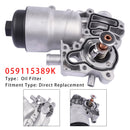 2013-2017 Audi Q5 3.0T Diesel CDUD,CGQB,CPNB,CTBC,CTBA,CVUB,CVUC,DEHA Oil Filter Housing Oil Cooler 059115389K