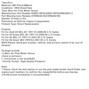 Mass Air Flow Meter Sensor For Audi A4 8D2 B5 A6 4B2 C5 2.7L 078906461B