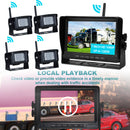 7 inch Display Wireless AHD 1080P Rear View Backup Camera Kit for Truck Trailer