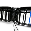 BMW 3 Series G20 G28 2023-2024 M Double Line Black Front Kidney Grille Mesh