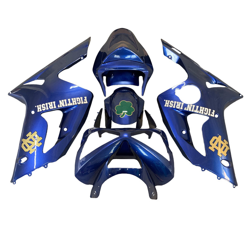 Injection Fairing Kit Bodywork Plastic ABS fit For Kawasaki ZX6R 636 2003-2004