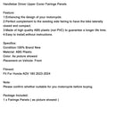 Handlebar Driver Upper Cover Fairings Panels Fit For Honda ADV 160 2023-2024