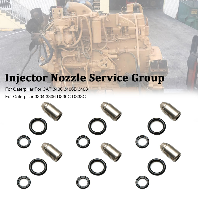8N8796 6PCS Injectors Nozzle Service Group Fit Caterpillar 3304 3306 D330C D333C 7S-9891 7S-8722 8N-4694