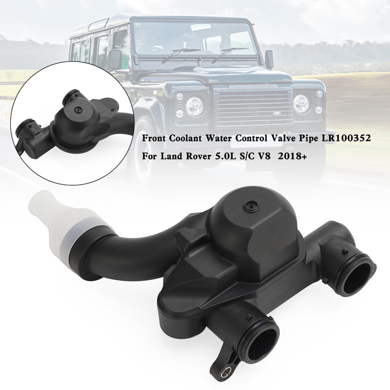 Front Coolant Water Control Valve Pipe LR100352 For Land Rover 5.0L S/C V8 18+