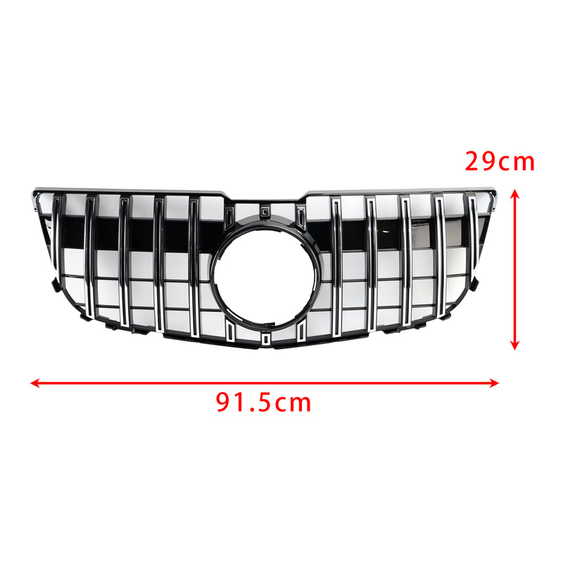 Front Grille Grill Mesh Chrome For Mercedes Benz GLK X204 2013-2015 GT
