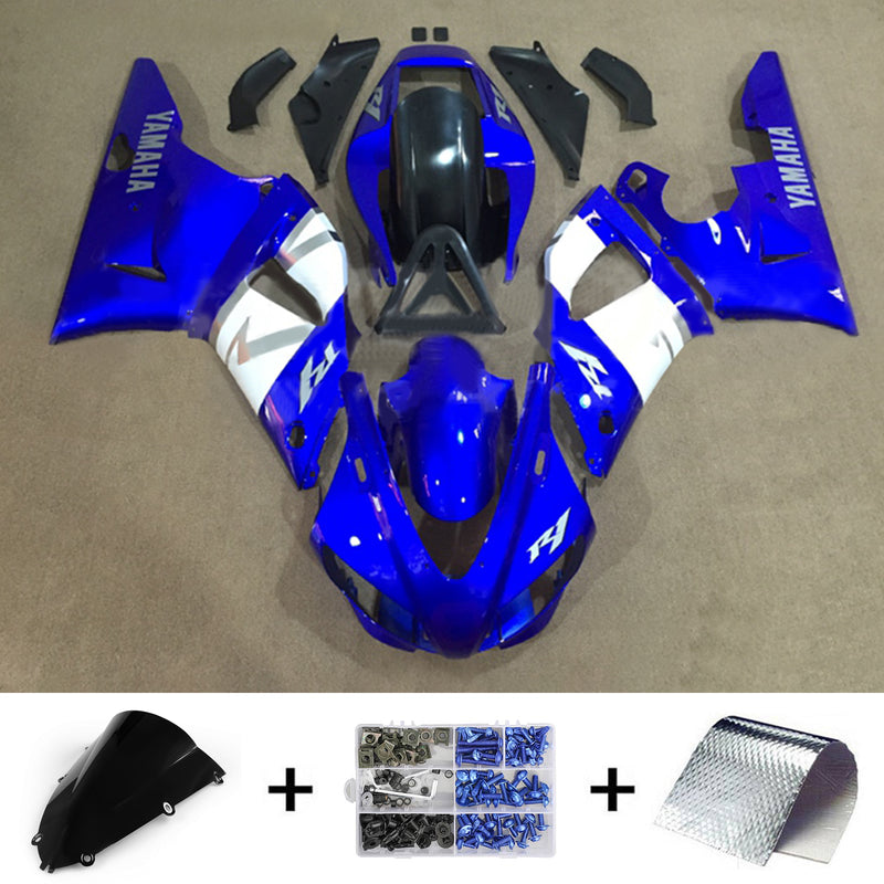 Amotopart Yamaha YZF 1000 R1 1998-1999 Fairing Kit Bodywork Plastic ABS