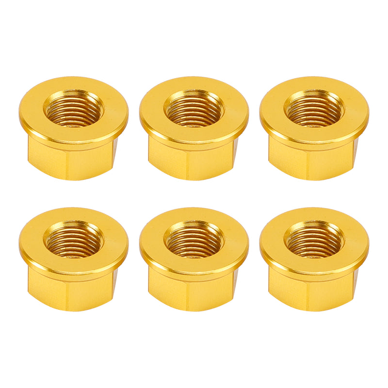 ALU M10 GOLD SPROCKET NUT SET FOR DUCATI STREETFIGHTER V2 V4 1260 X DIAVEL 1260