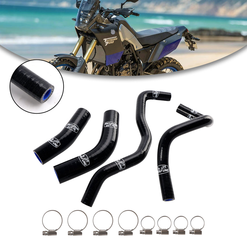 Silicone Radiator coolant Hose kit For Yamaha Tenere 700 2019-2024