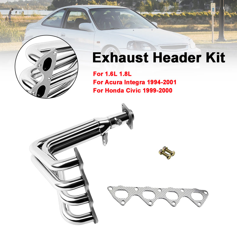 Honda Del Sol V-TEC 1993-1997 Stainless Steel Shorty Racing Exhaust Header