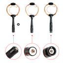 Ring Radio Ham Antenna UV Dual Section 15cm SMA-F SMA-M BNC interface Q9 head