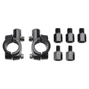 Black Folding Motorcycle Motorbike Mirrors Adventure Mirror Kit Universal Fit