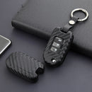 Leather Silicone Car Key Case Cover With Buckle For Honda Accord