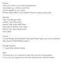 Front Bumper Grill Grille Fit Ford Ranger T8 2019-2023 Black W/LED Light