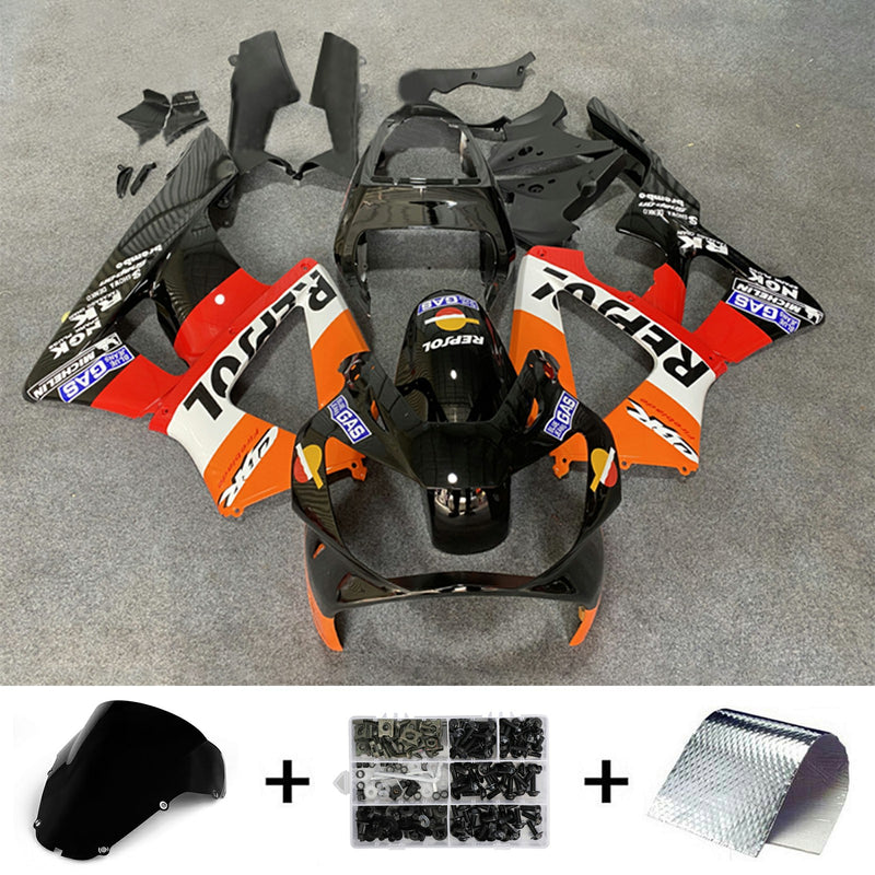 Amotopart Honda CBR929RR 2000-2001 Fairing Kit Bodywork Plastic ABS