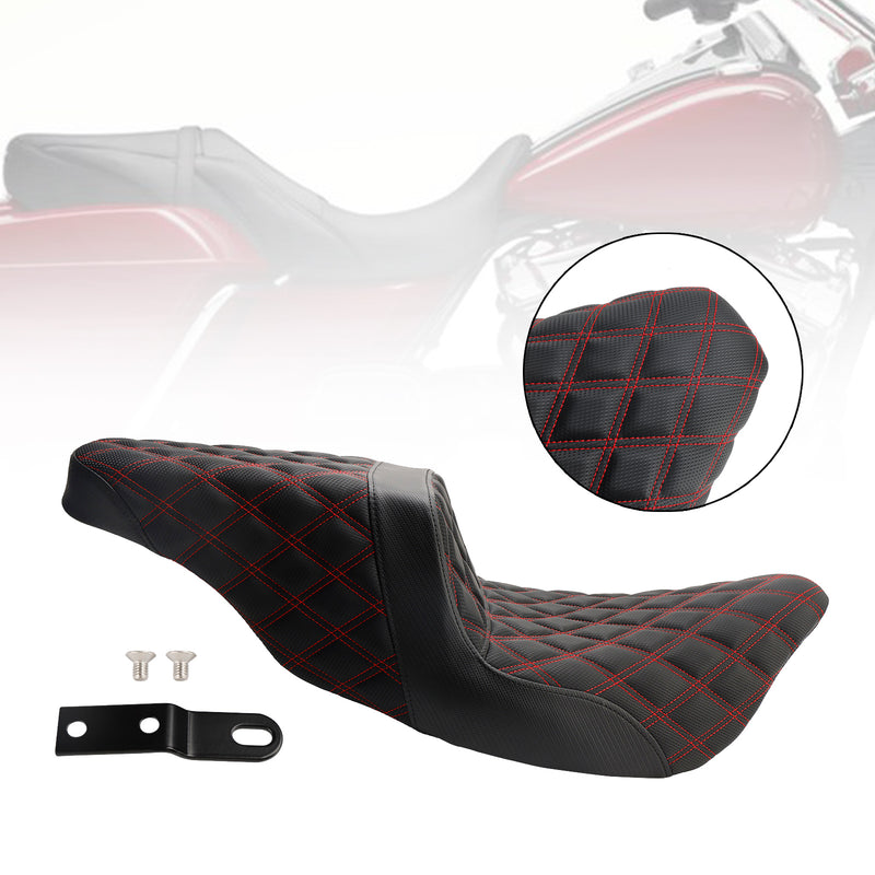Rider Passenger Seat Front Rear Cushion Fit For Fl Touring Models 2008-2023 Black