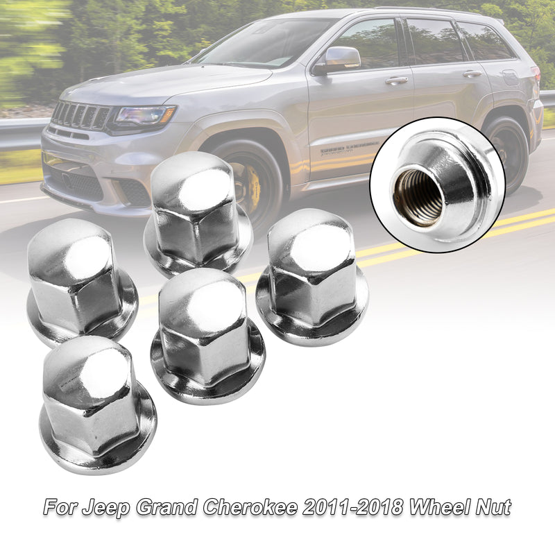 5PCS Lug Nuts Fit Ram 1500 Fit Jeep Grand Cherokee Wrangler 2012-2018 14x1.5