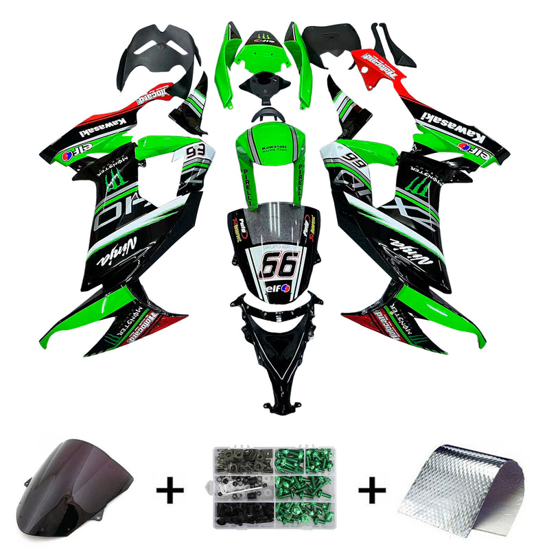 Amotopart Kawasaki ZX10R 2008-2010 Fairing Kit Bodywork Plastic ABS