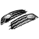 Honeycomb Front Bumper Fog Light Grille Cover Fit Audi A3 8P S-Line 2009-2012