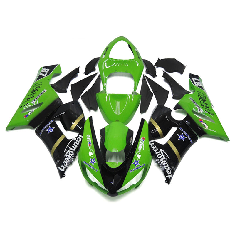 Amotopart Kawasaki ZX6R 636 2005-2006 Fairing Kit Bodywork Plastic ABS