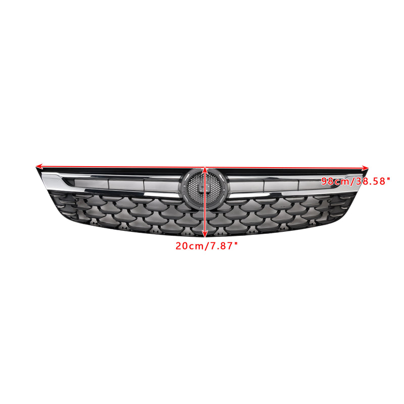 Black Chrome Front Bumper Grill Grille Fit Vauxhall Astra K 2015-2019 Facelift