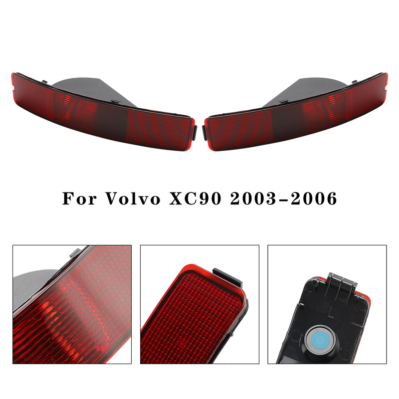 Left+Right Rear Tail Fog Light Reflector 8693008 8693009 For Volvo XC90 2003-06